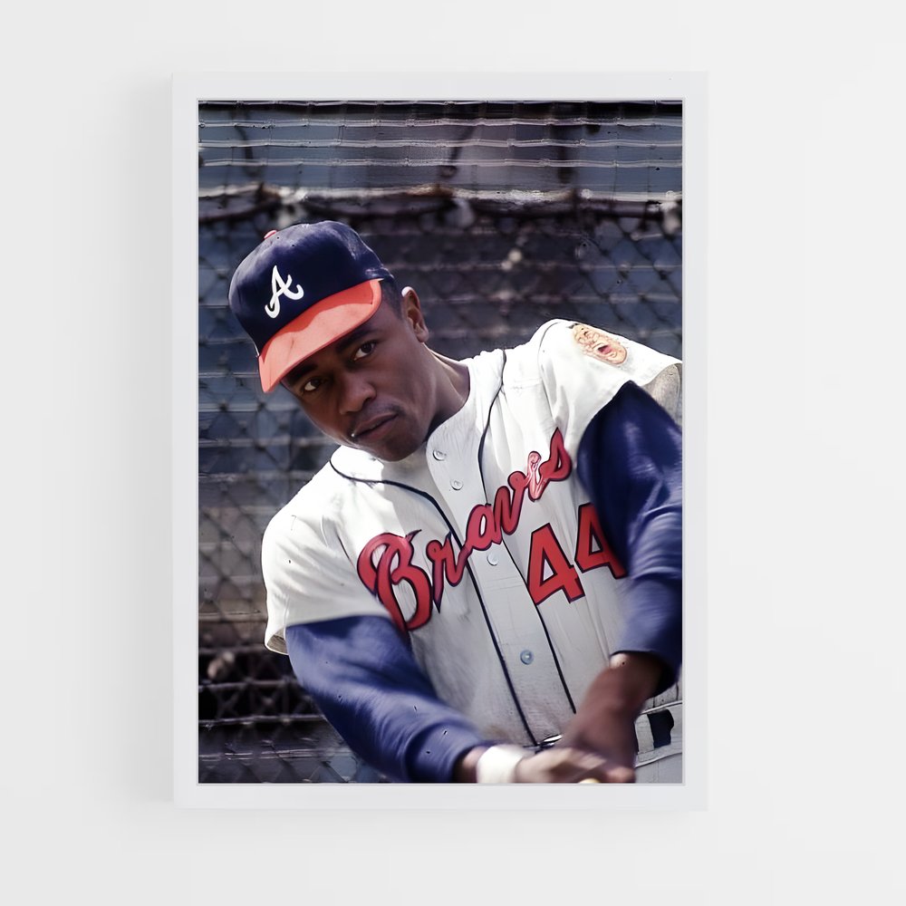 Poster Hank aaron endiablés – affiche Baseball (vue 3)